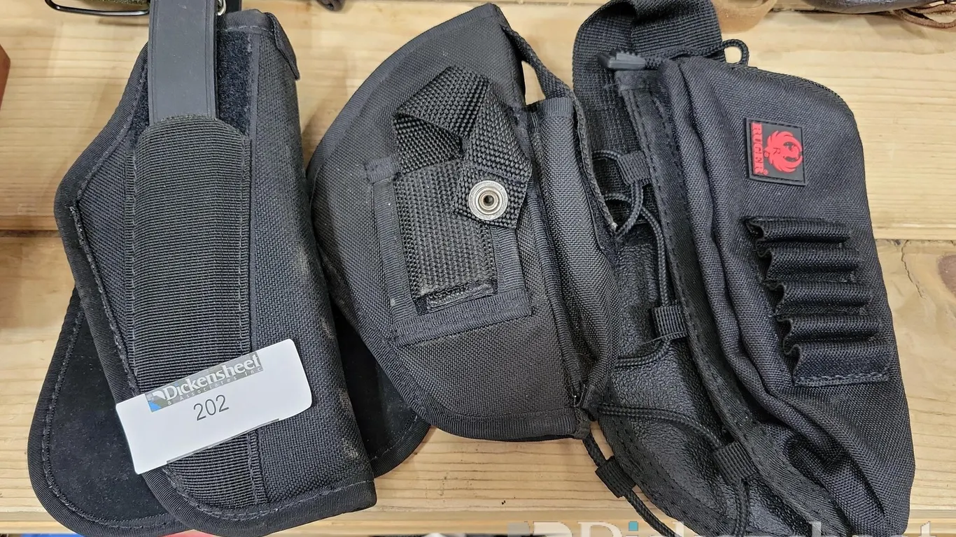 (3) VELCRO BELT HOLSTERS