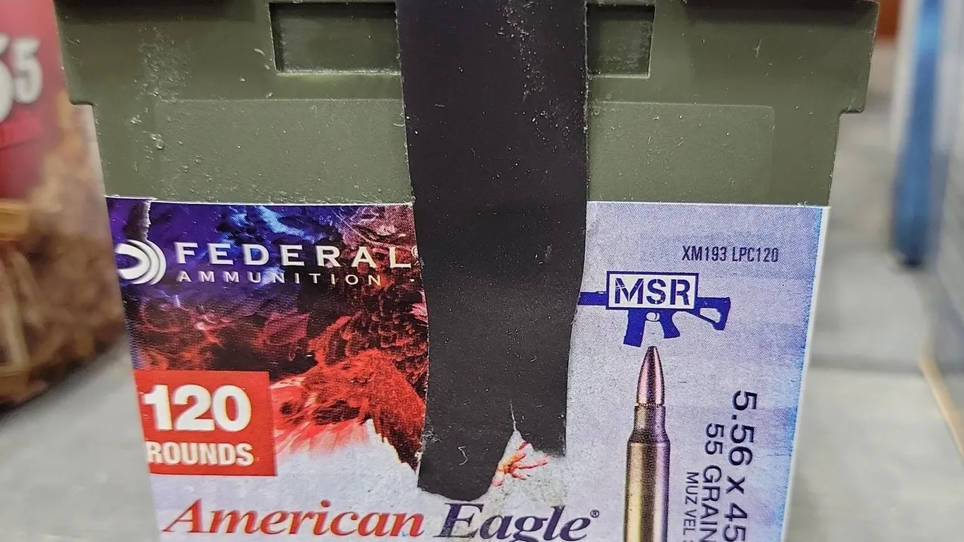(1) BOX 5.56 X 45MM 55 GRAIN RIFLE CARTRIDGES