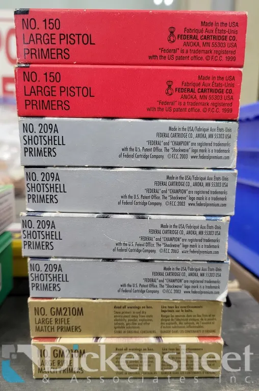 LARGE PISTOL, SHOTSHELL AND LARGE RIFLE PRIMERS