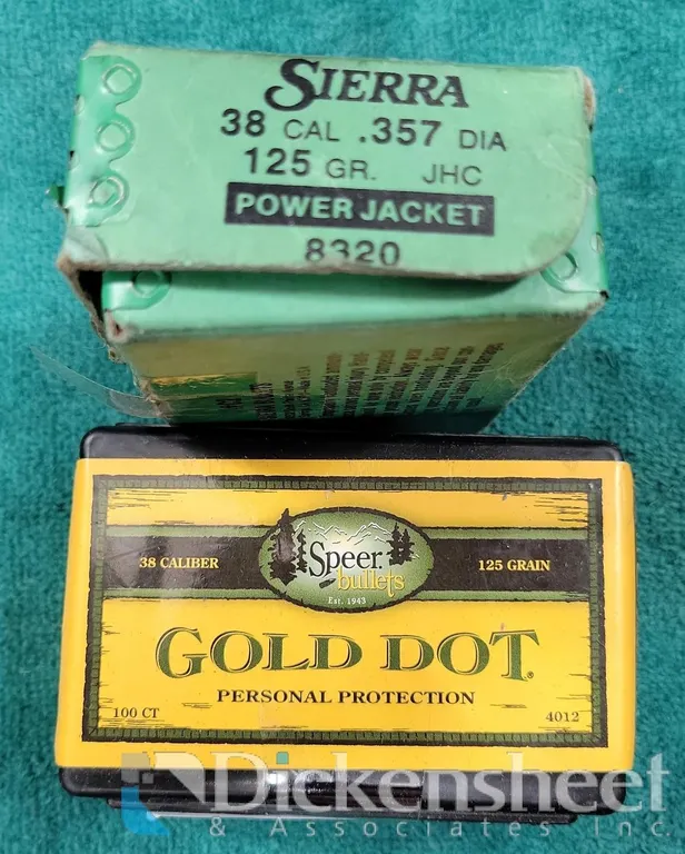 (2) .38 CAL, 125 GRAIN AMMUNITION