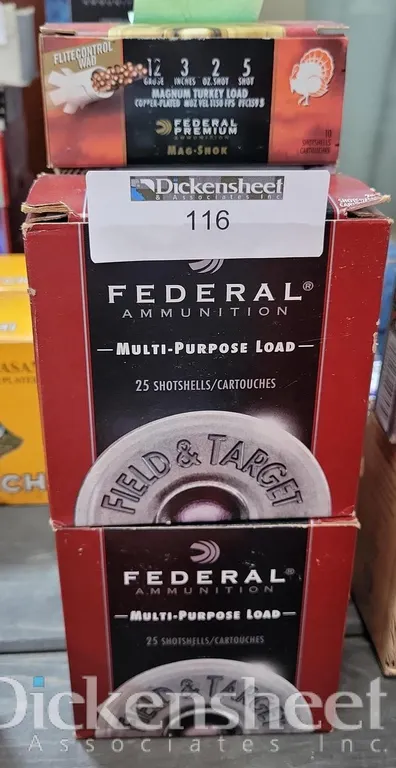 (6) BOXES 12 GAUGE AMMUNITION
