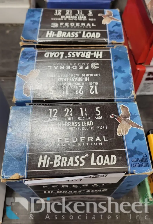(3) 12 GA 5 SHOT AMMUNITION