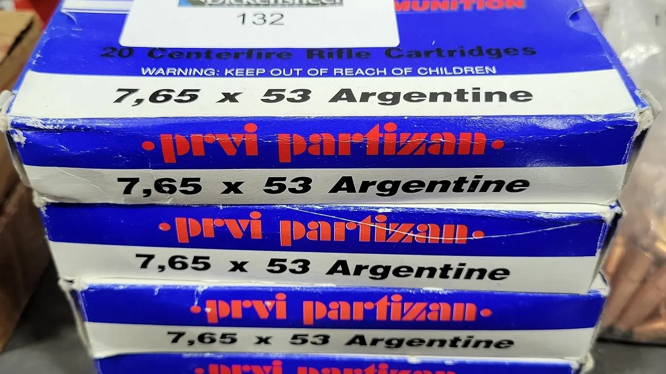 (4) 7,65 X 53 ARGENTINE RIFLE CARTRIDGES