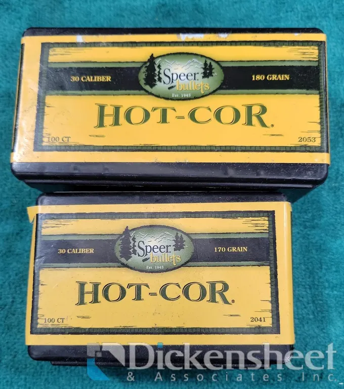 (2) .30 CAL (1) 180 GRAIN (1) 170 GRAIN AMMUNITION