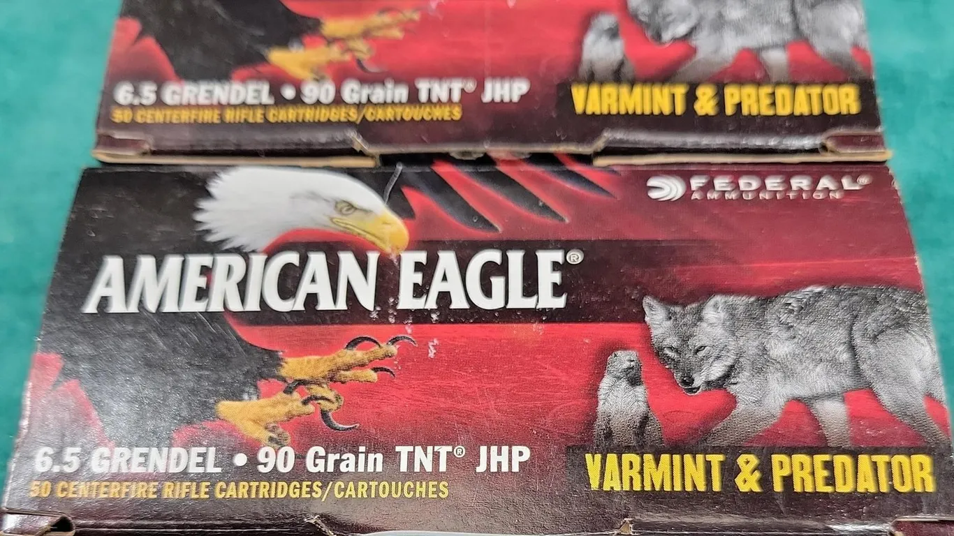 (2) 6.5 GRENDEL 90 GRAIN AMERICAN EAGLE RIFLE AMMUNITION