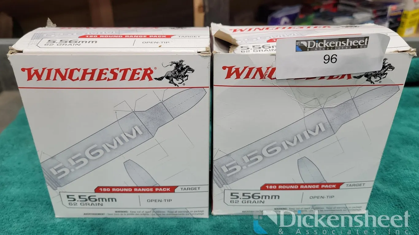 (2) WINCHESTER 5.56 MM 62 GRAIN AMMUNITION
