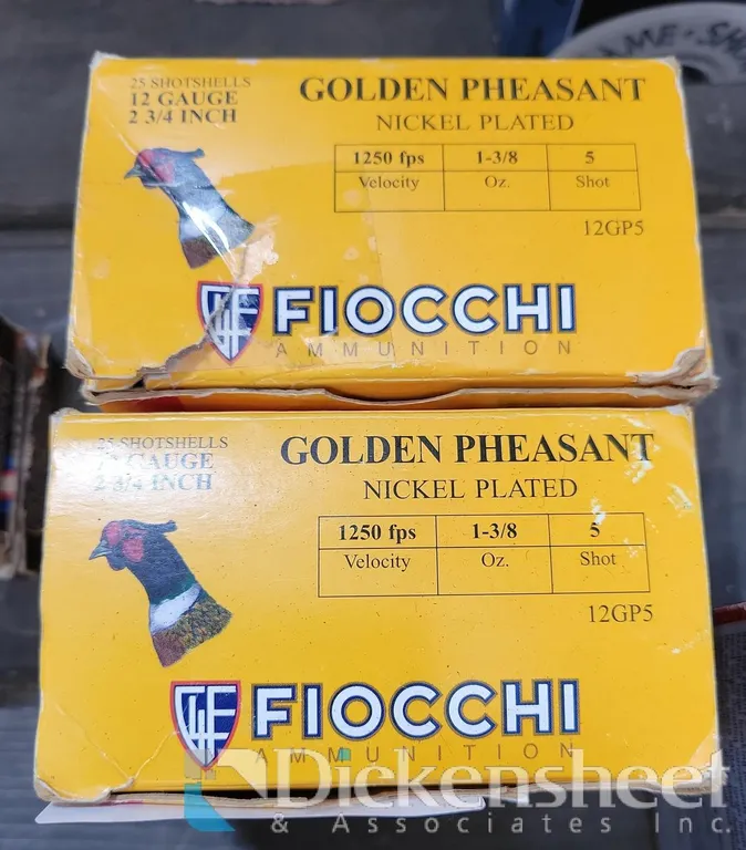 (2) BOXES FIOCCHI 12 GAUGE AMMUNITION