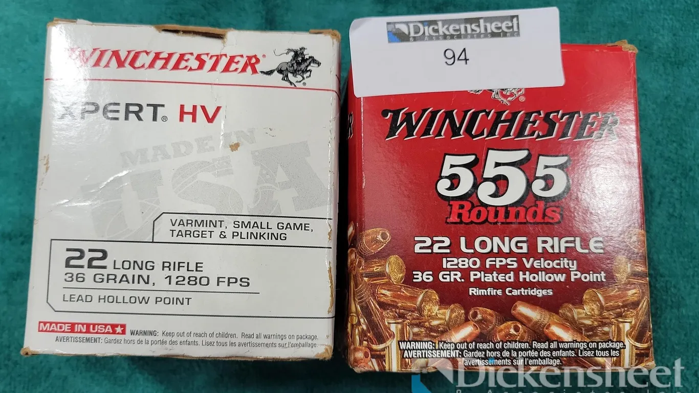 (2) BOXES .22 LONG RIFLE
