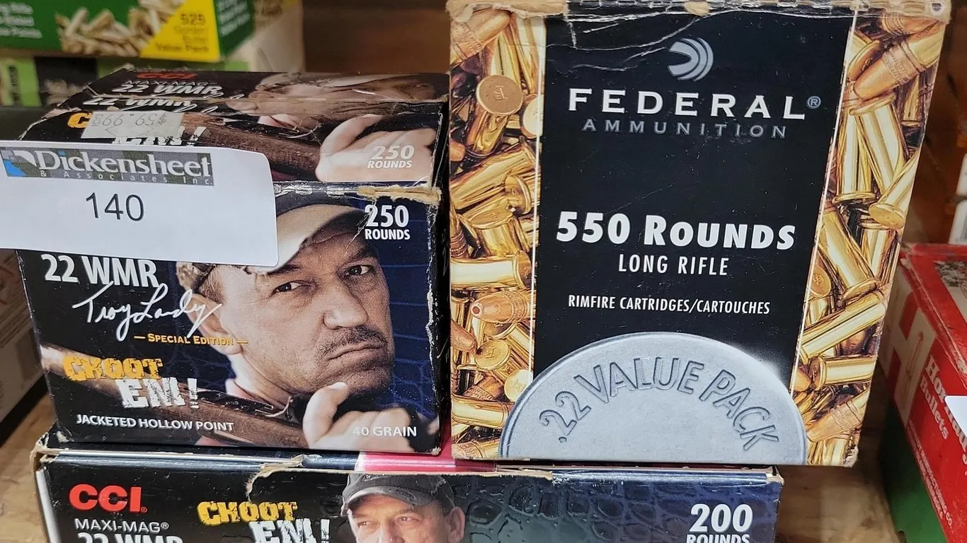 (3) BOXES .22 CAL AMMUNITION