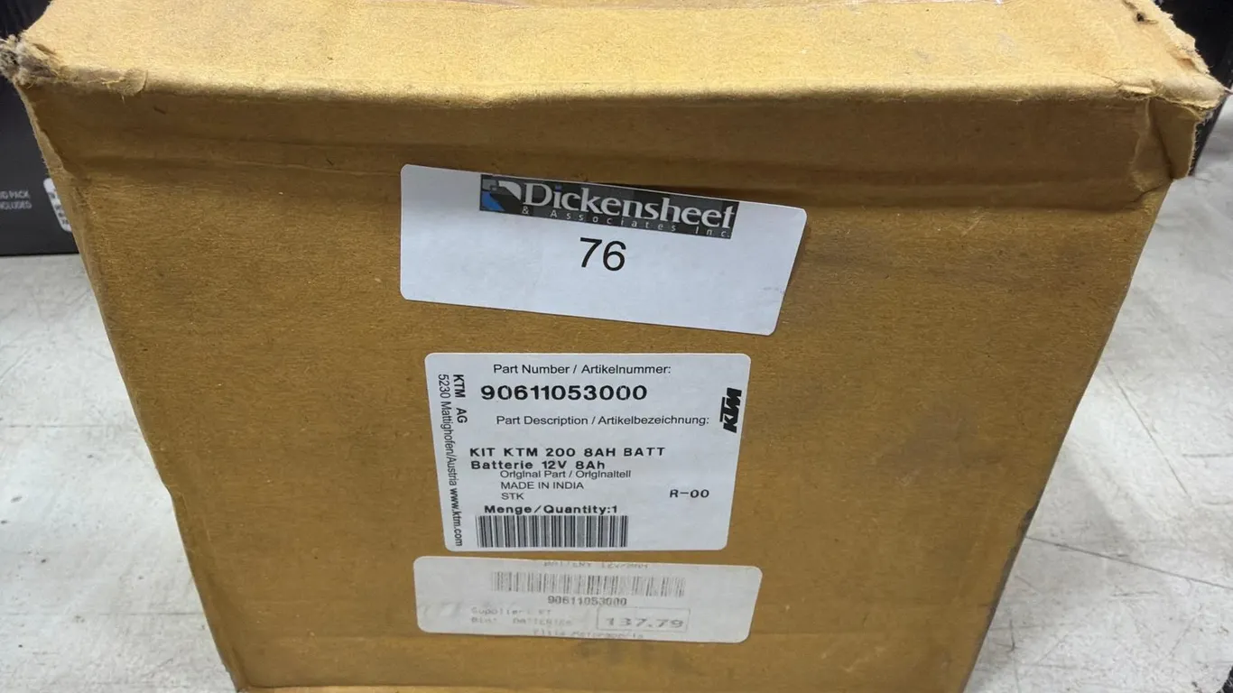 KAWASAKI KTM200 12V 8AH BATTERY