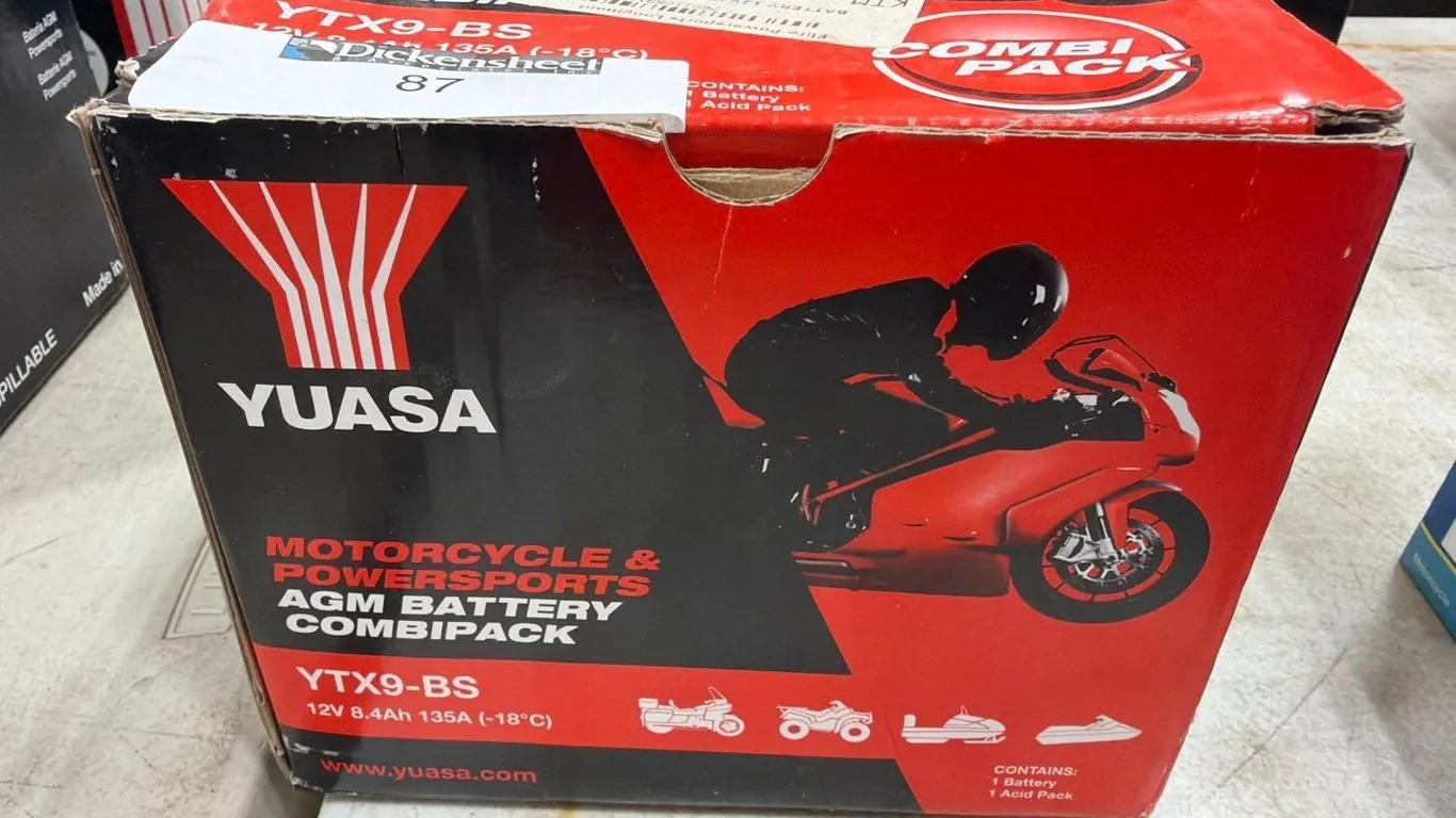 YUASA POWER SPORT YTX9-BS BATTERY