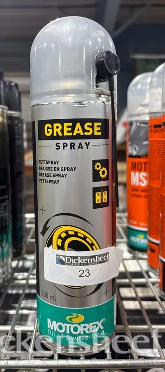 (5) MOTOREX GREASE SPRAY 500ML CAN LOT