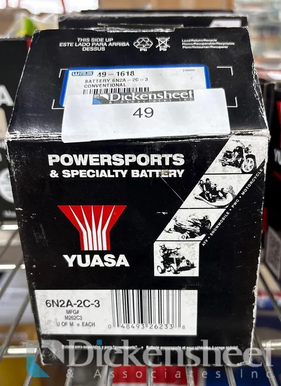 YUASA POWER-SPORTS BATTERY 6N2A-2C-3