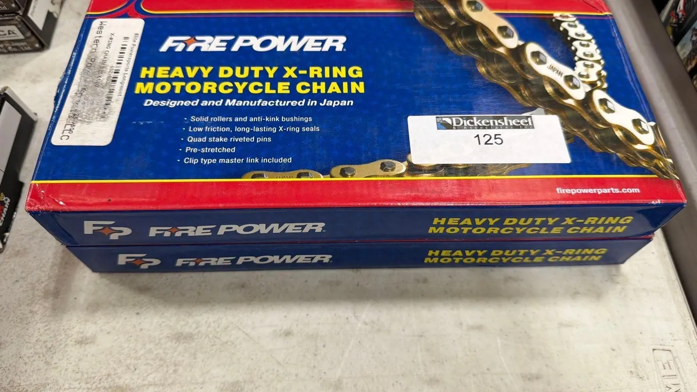 (2) FIREPOWER 525X120 MOTORCYCLE CHAIN