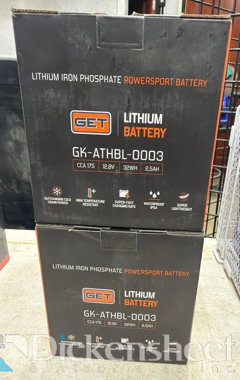 (2) GET GK-ATHBL-0003 BATTERIES