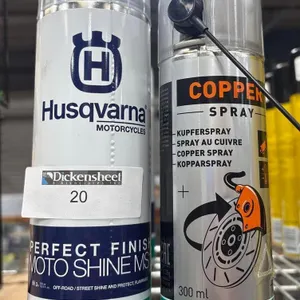 (8) CAN LOT - (3) HUSQVARNA MOTOSHINE, (5) MOTOREX COPPER SPRAY