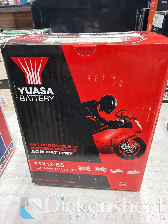YUASA POWER SPORTS YTX12-BS BATTERY