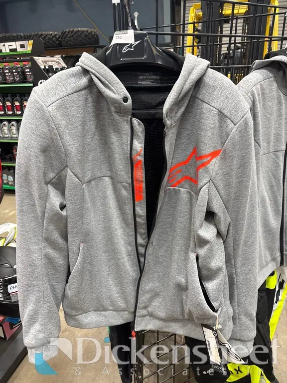 ALPINE STARS GREY SPORTS PROTECTIVE HOODIE XXL
