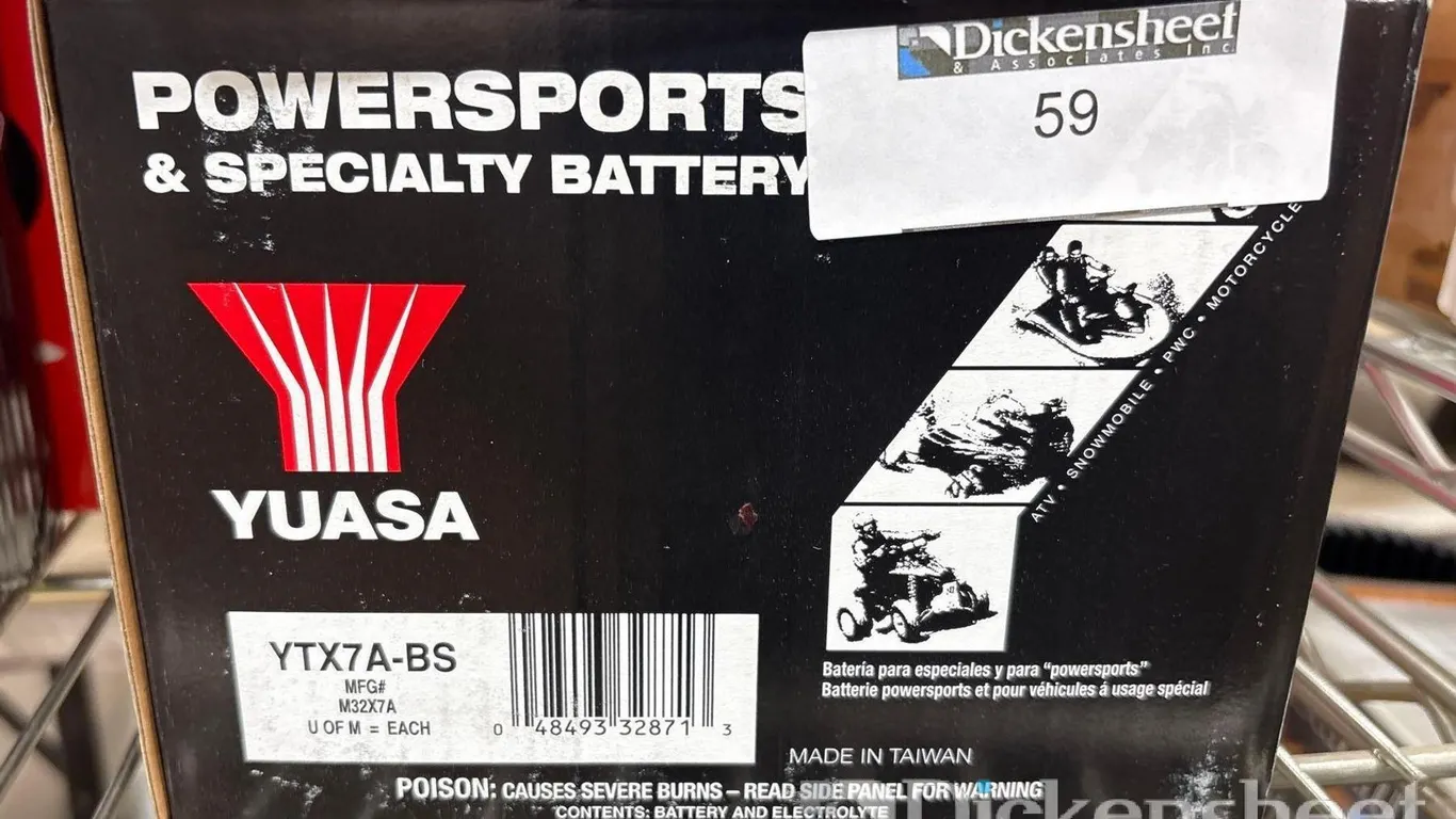 YUASA POWER-SPORTS BATTERY YTX7A-BS