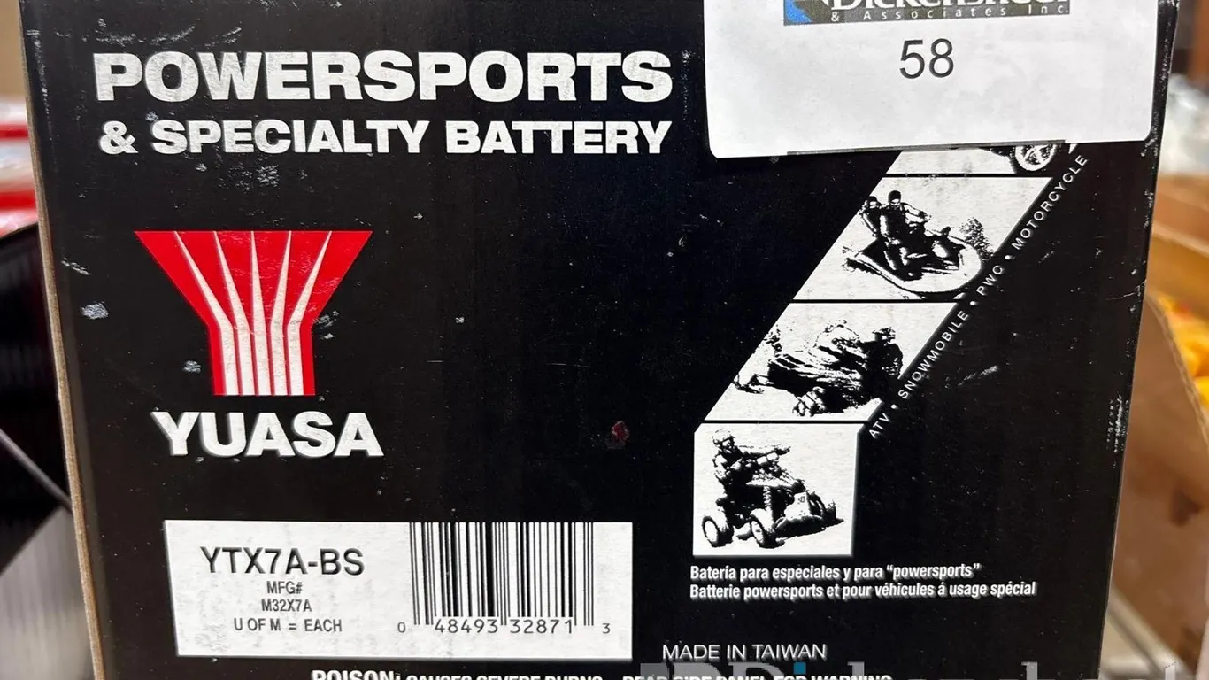 YUASA POWER-SPORTS BATTERY YTX7A-BS