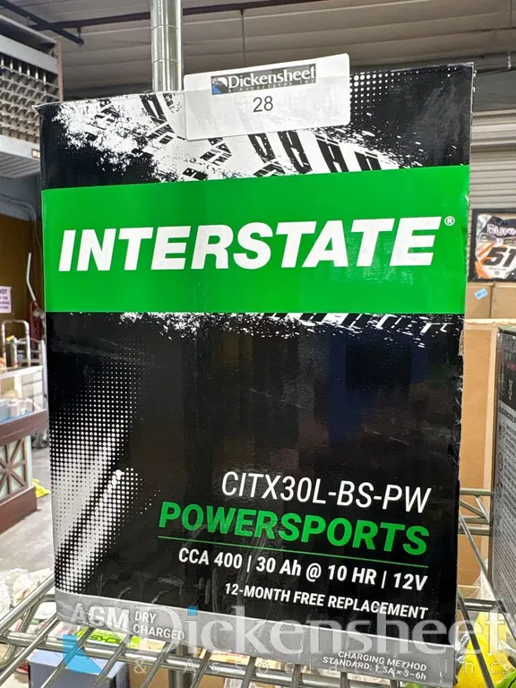 INTERSTATE CITX30L-BSAM-PW POWERSPORTS BATTERY