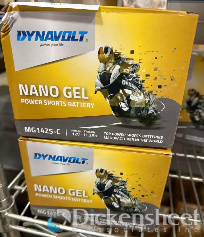 (2) DYNAVOLT NANO GEL BATTERY MG14ZS-C