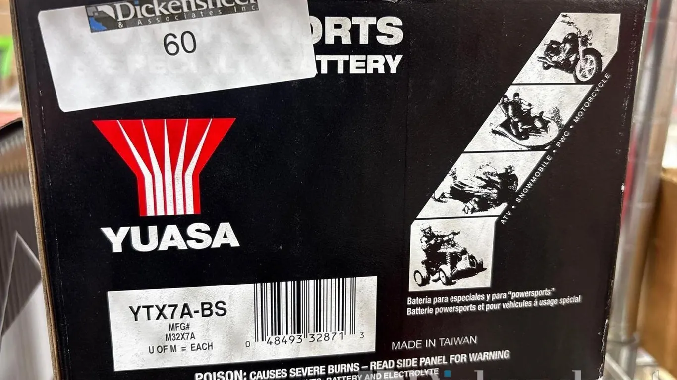 YUASA POWER-SPORTS BATTERY YTX7A-BS
