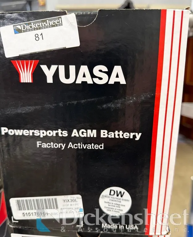 YUASA POWER SPORT YIX30L BATTERY