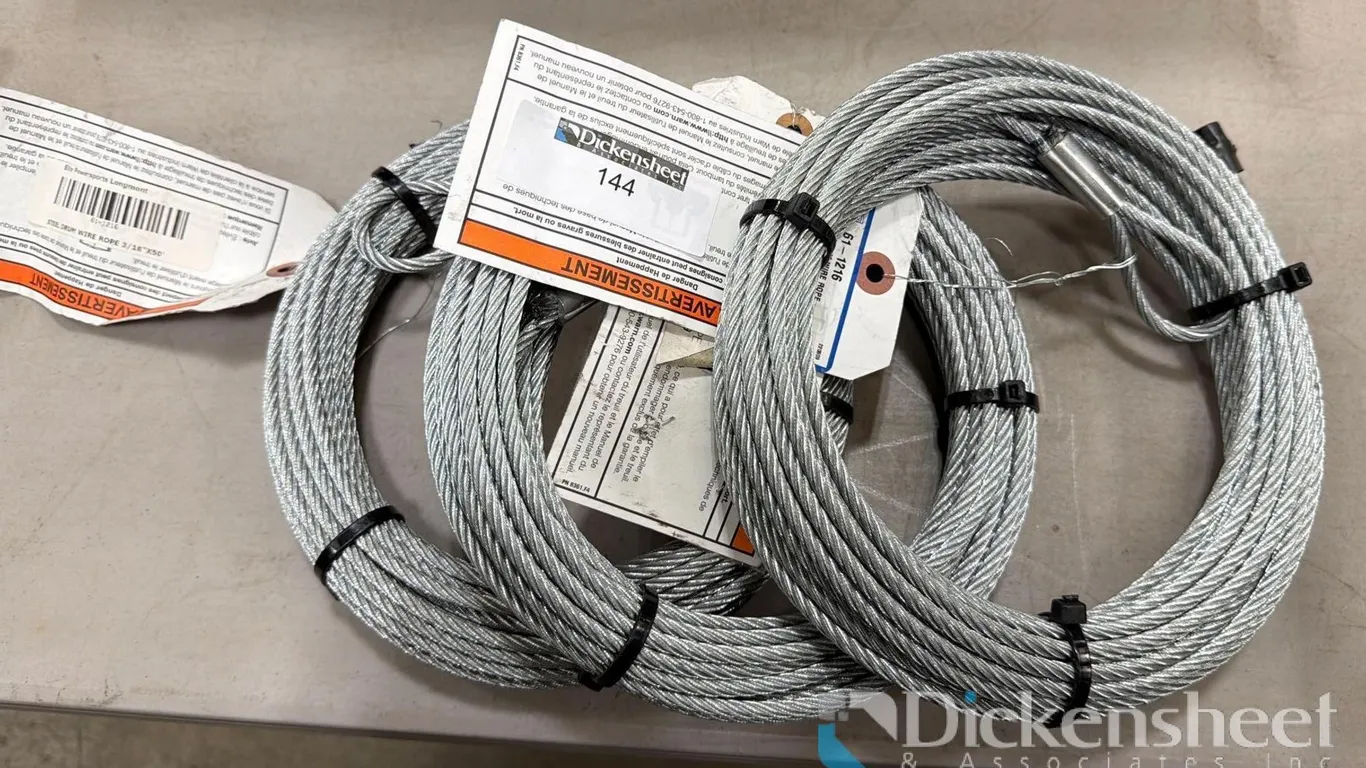 (3) DRUM WIRE ROPES