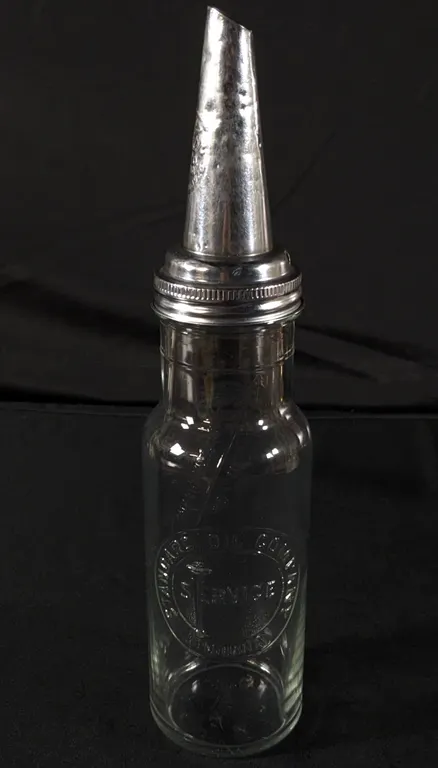 QUART EMBOSSED STANDARD OIL COMPANY BOTTLE