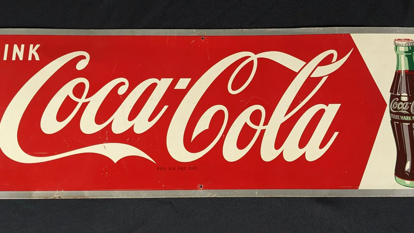 TIN SIGN DRINK COCA COLA