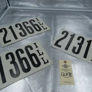 Restored Illinois License Plates from 1911