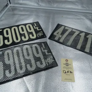 Restored Illinois License Plates from 1912