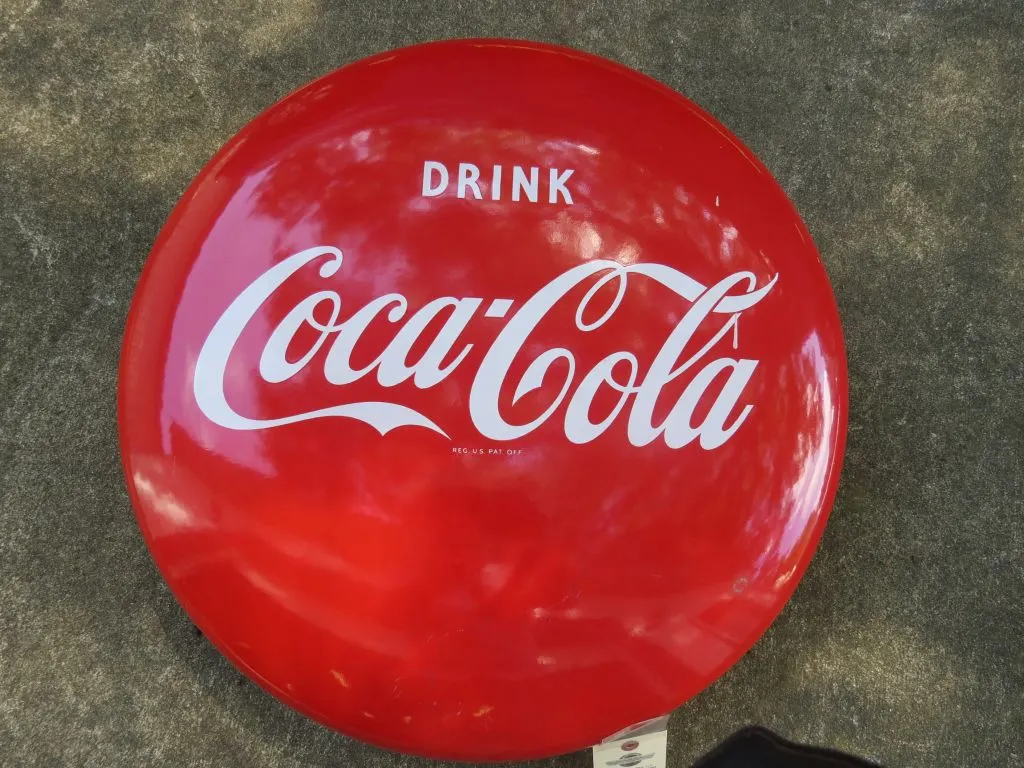 Porcelain Coke Button