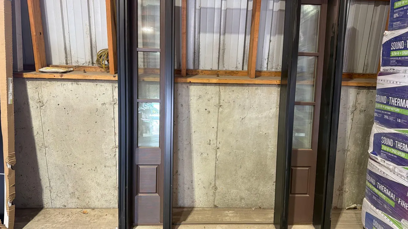 Door Frame with Two Side lights