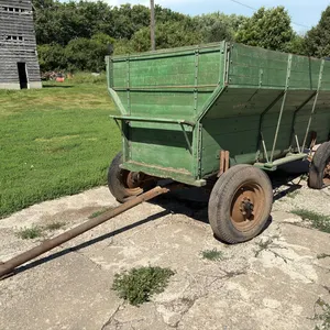 56” x 126” Wood Flarebox Wagon w/ Endgate Seeder