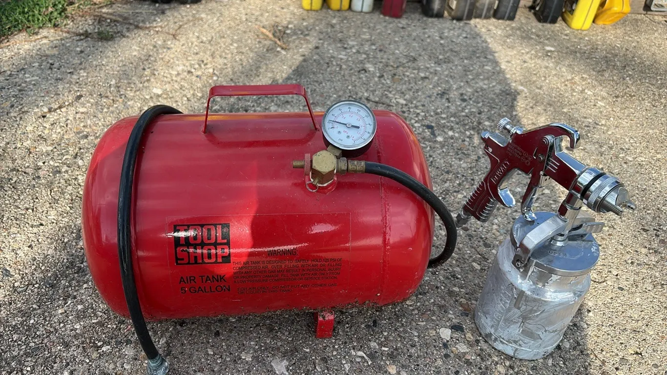 Tool Shop Air Tank & Dewalt Sprayer
