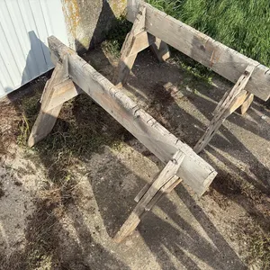 2- Wood Sawhorses