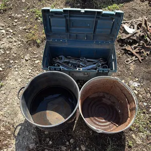 Bucket & Toolbox w/ Wrenches