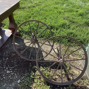 2- Spoked Steel Wheels