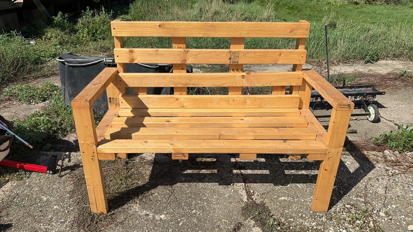 55” Wood Bench