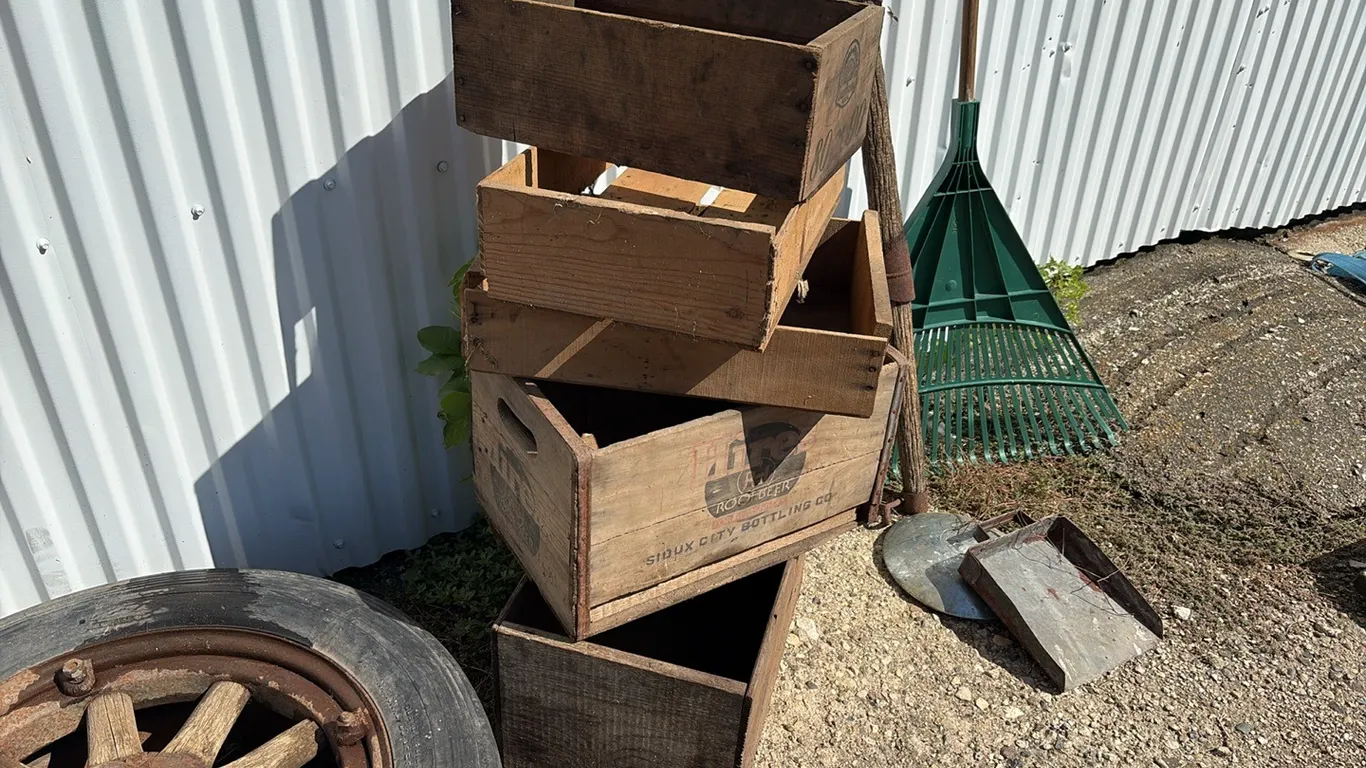5- Wood Advertising Crates