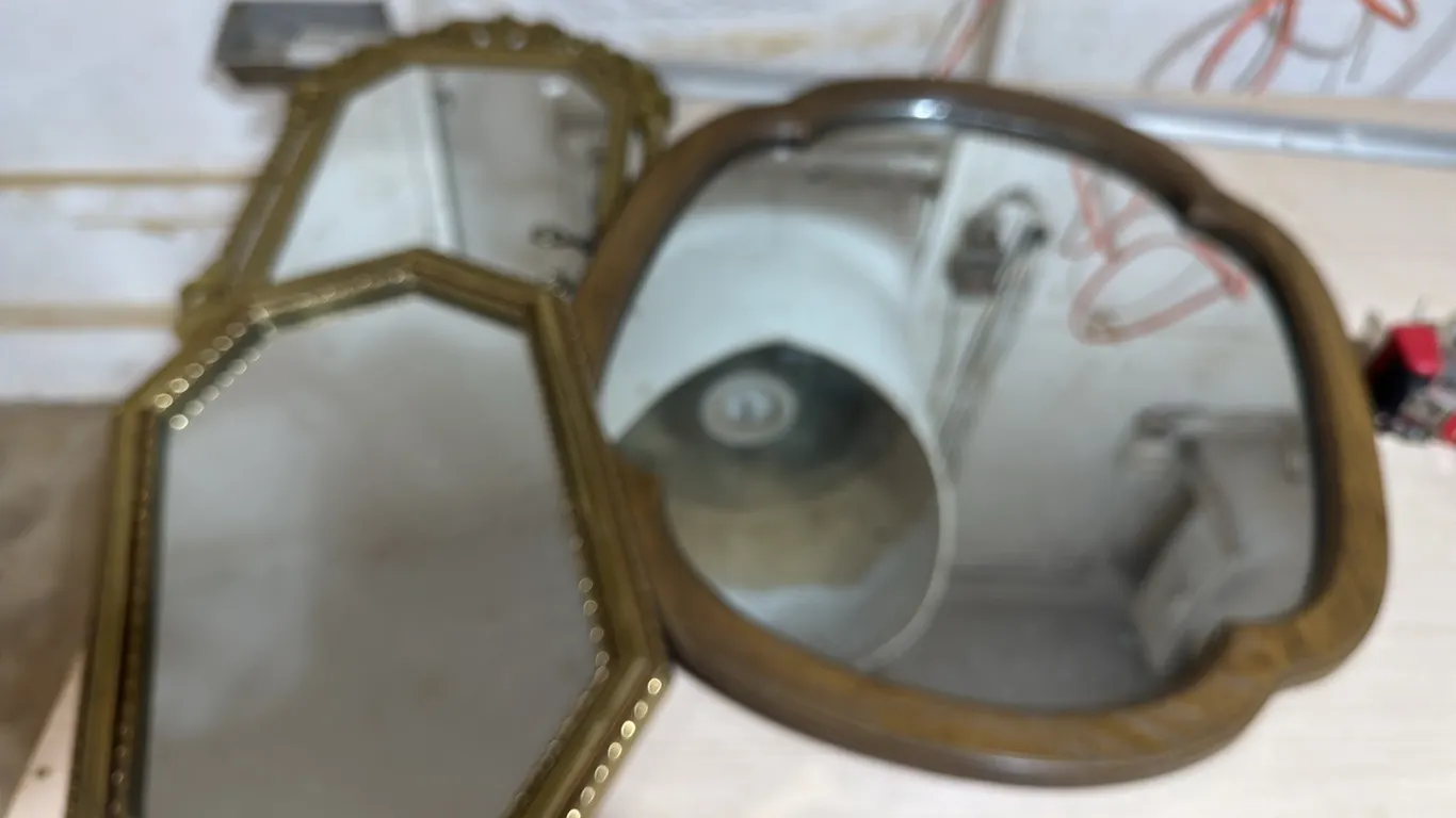 3 framed mirror