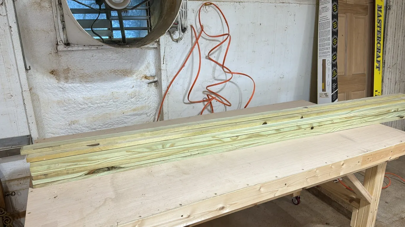 Treated boards 8’