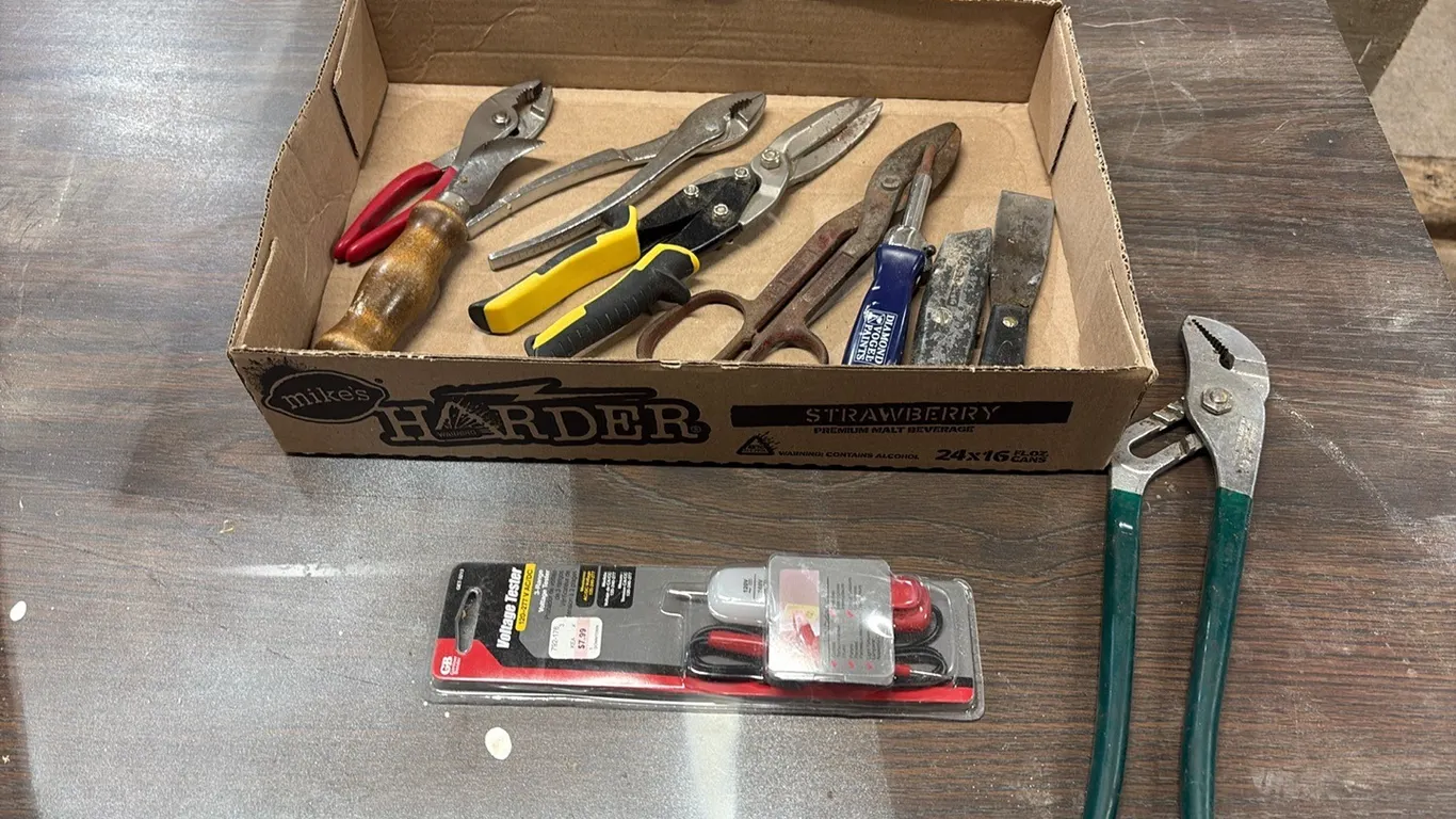 Voltage Tester, Pliers & Misc Tools