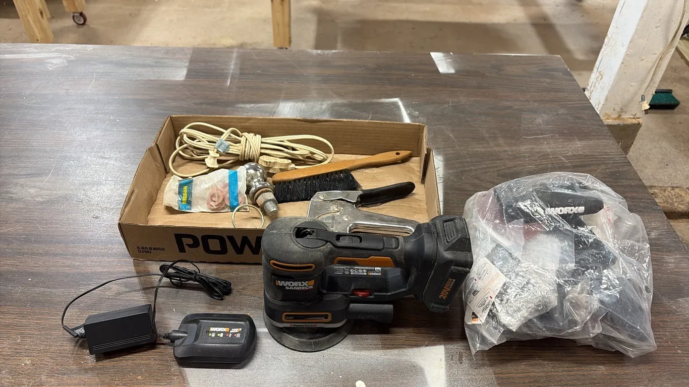 Worx Sander, Stapler & Misc