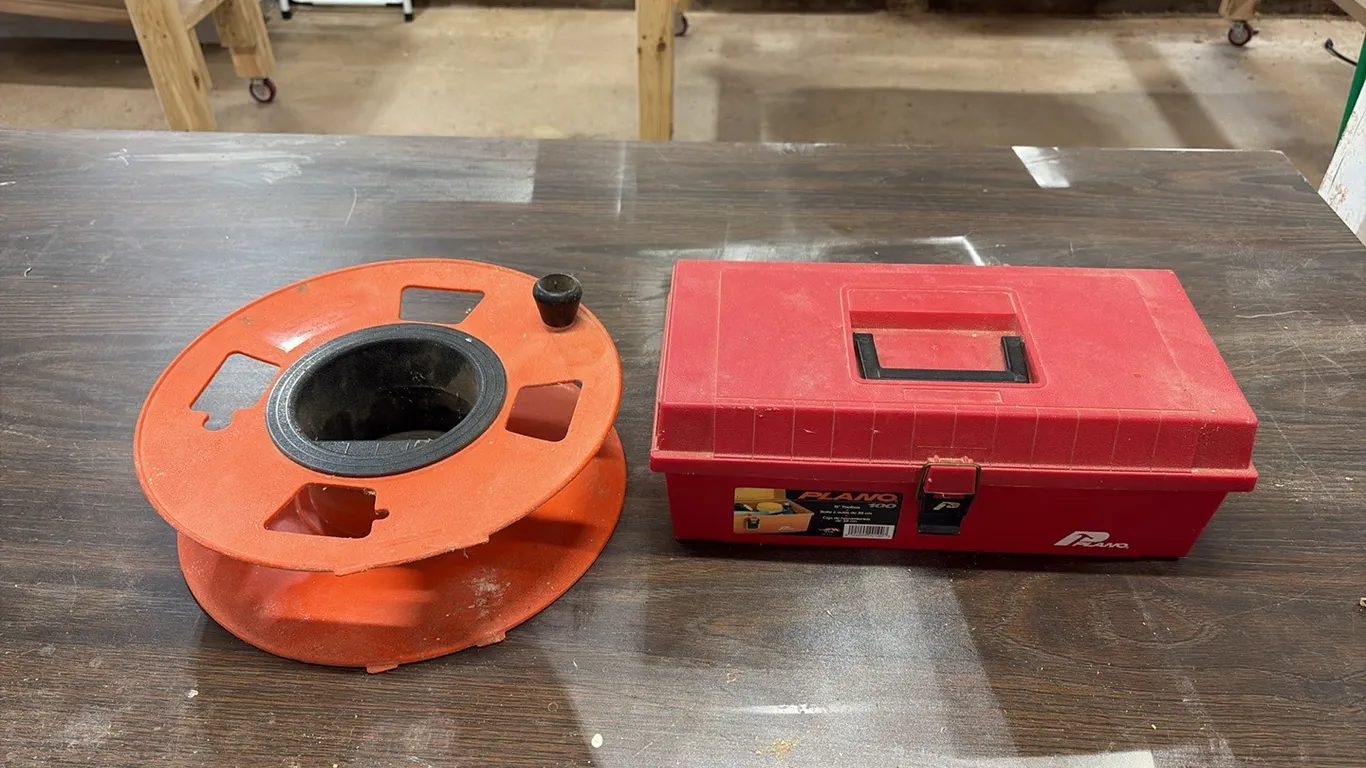 Cord Reel & Plano Toolbox