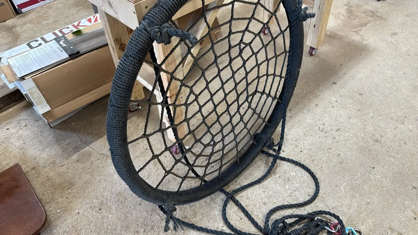 Spider web swing