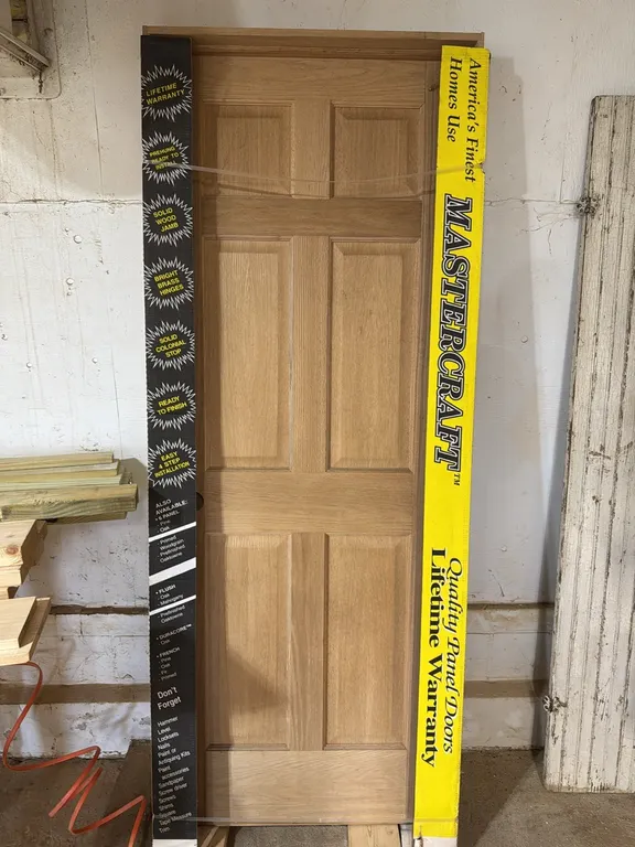 30 oak 6 panel door RH