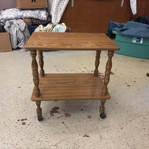 Rolling end table